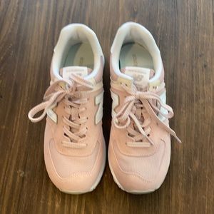 Blush Pink New Balance Classic 574 Sneakers